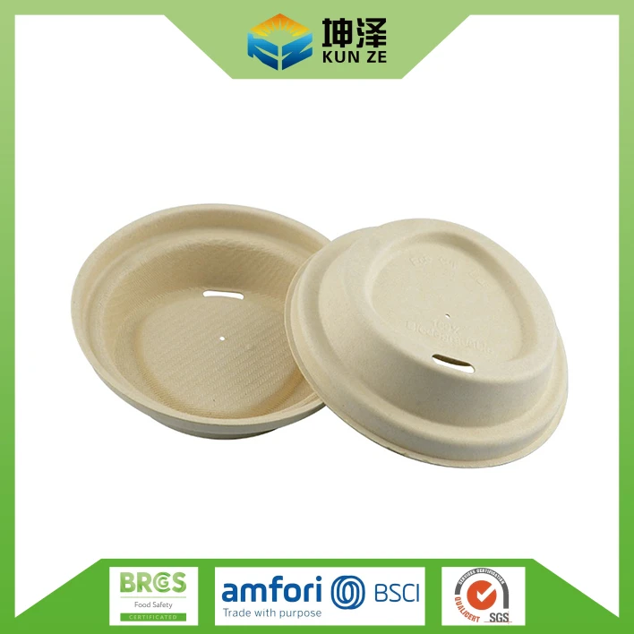 Bagasse Coffee Cup Lids